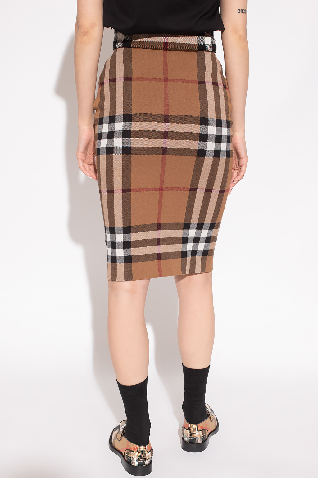 Burberry pencil deals skirt